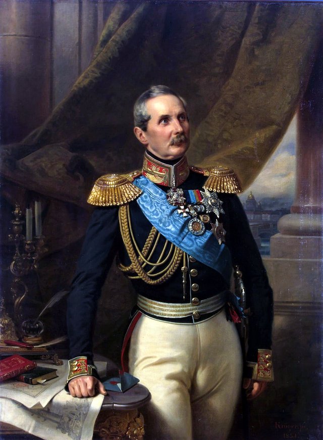 Portrait of Pyotr Kleinmichel by Franz Krüger