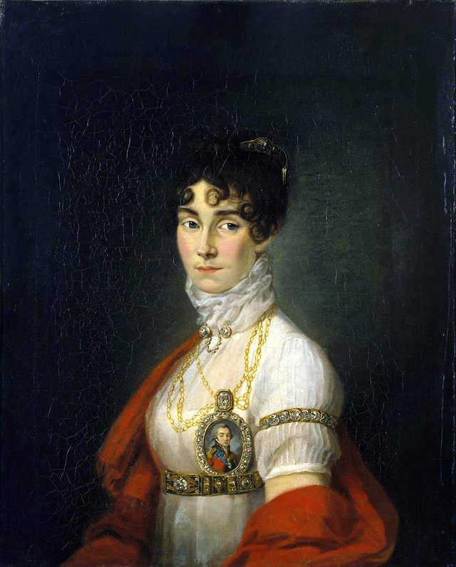 Portrait of Praskovia Kovalyova-Zhemchugova, Countess Sheremeteva (1768-1803) by Nikolay Argunov