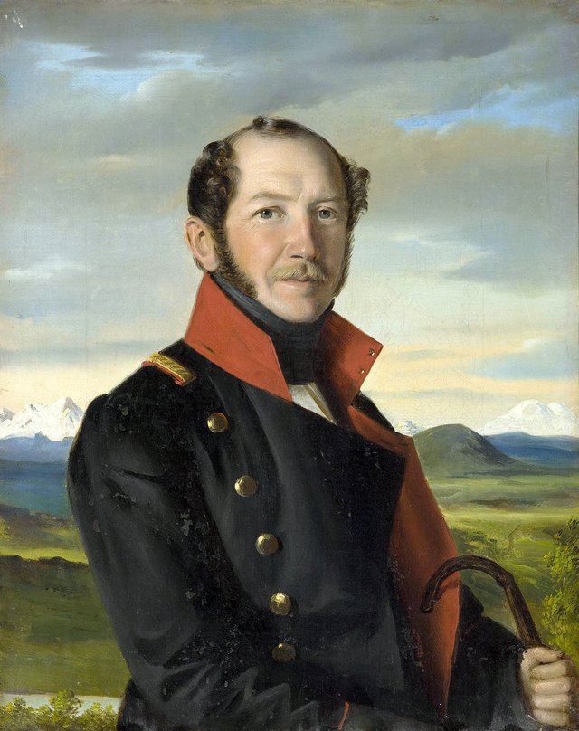 Portrait of the Decembrist N.I. Lorer by Robert Schwede