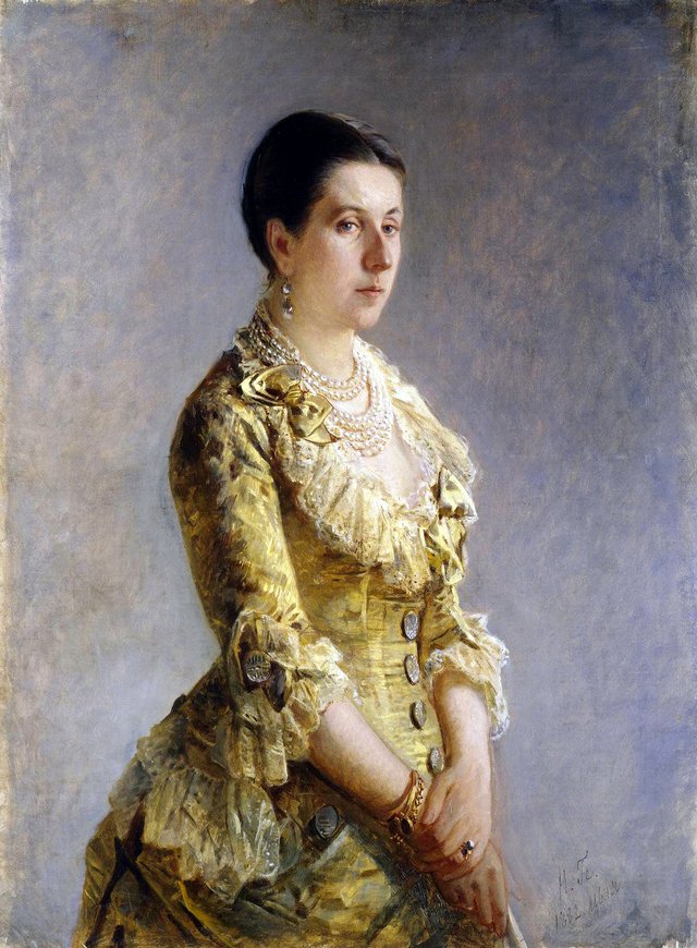Portrait of Princess Olga Volkonskaya (nee Kleinmichel) by Nikolai Ge
