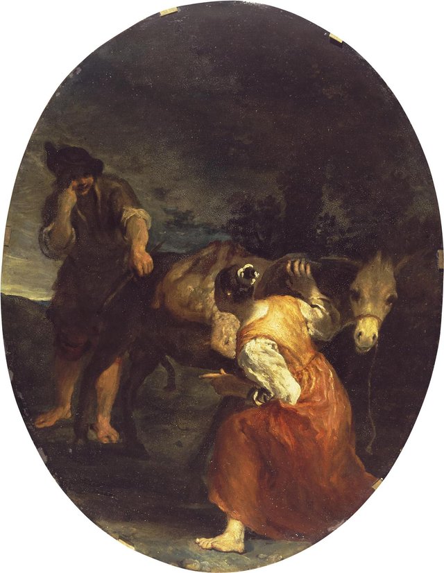 Genre Scene: Shepherd and Shepherdess by Giuseppe Maria Crespi