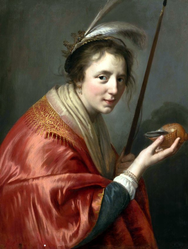 Portrait of a Young Woman as Granida by Paulus Moreelse