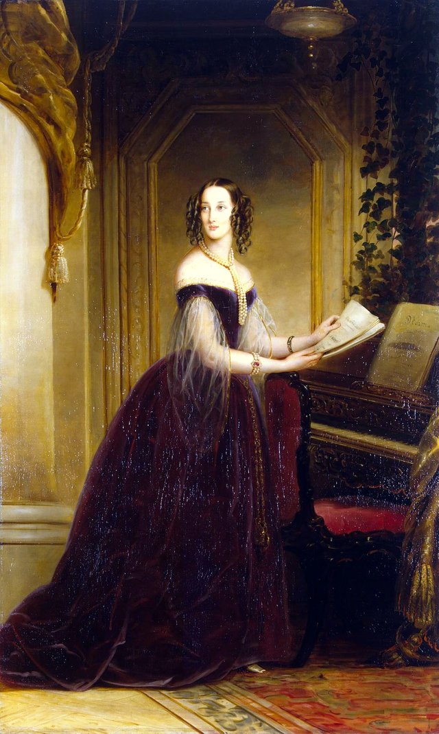 Portrait of Grand Princess Maria Nikolayevna (1819-1876) by Christina Robertson