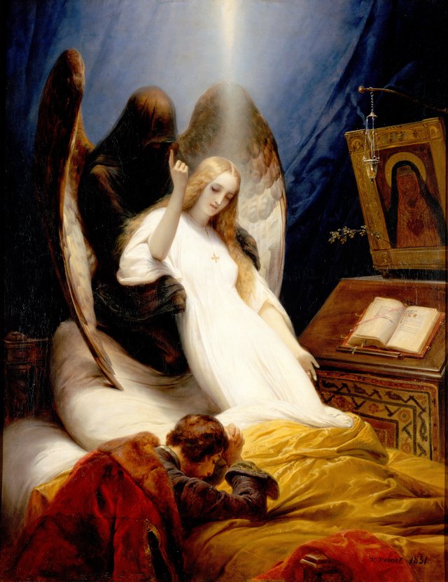 Angel of the Death by Horace Vernet