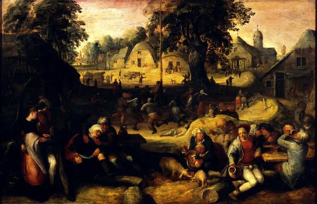 Rural Feast (Kermess) by Karel van Mander the Elder