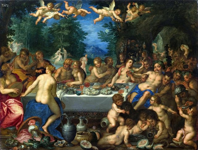 Feast of the Gods - The Marriage of Peleus and Thetis by Hans Rottenhammer