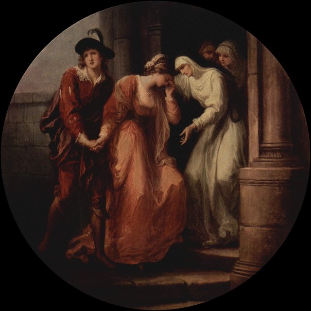 Parting of Abelard and Heloise by Angelica Kauffmann