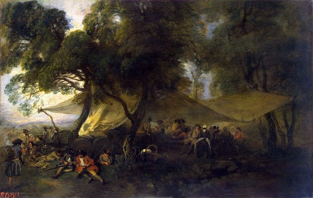 Idylls of War by Jean-Antoine Watteau