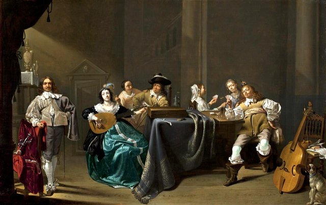 Card Players and Merrymakers by Jacob Duck