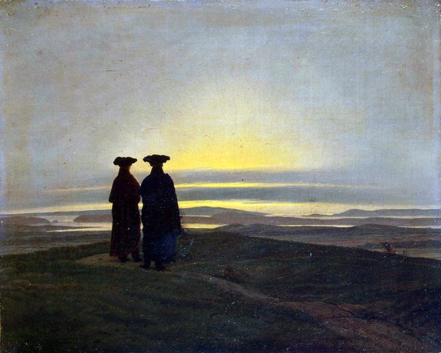 Sunset by Caspar David Friedrich