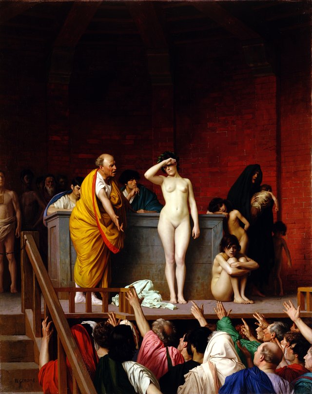 Slave Market in Rome by Jean-Léon Gérôme