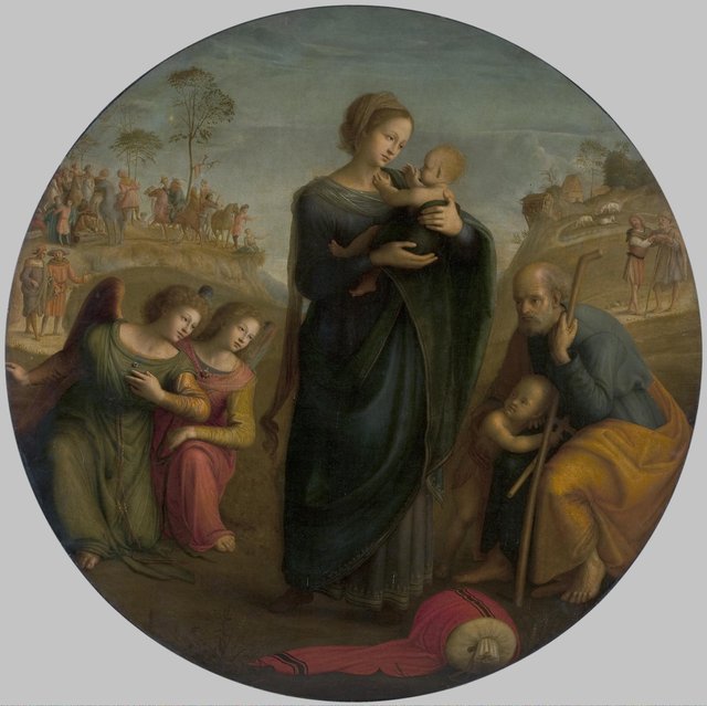 Holy Family with Angels by Piero di Cosimo