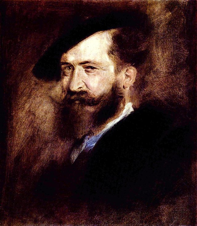 Portrait of Wilhelm Busch by Franz von Lenbach