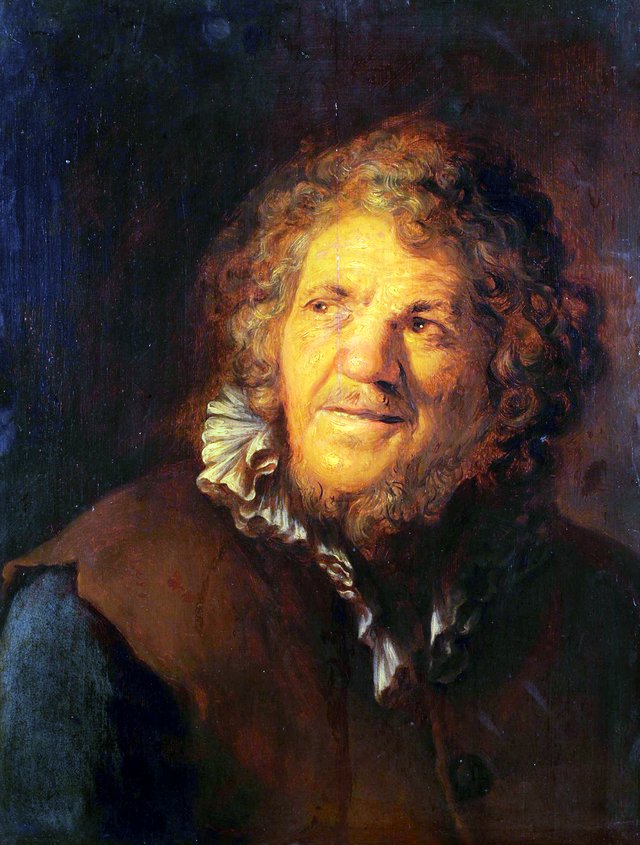 Smiling Old Man (Abraham Grapheus ? ) by Jan Lievens