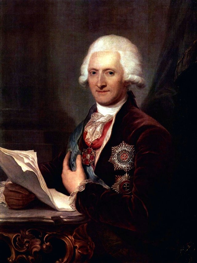 Portrait of Count J.E. Sievers by Josef Grassi