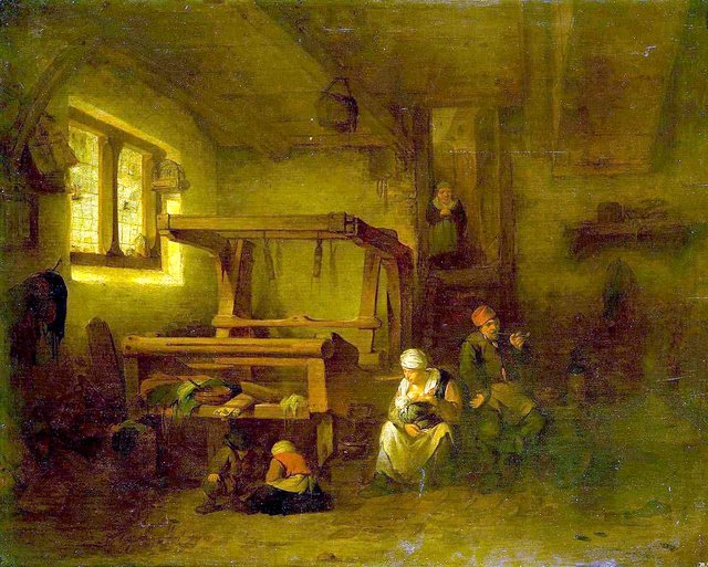 Weaver's Family by Cornelis Pietersz Bega