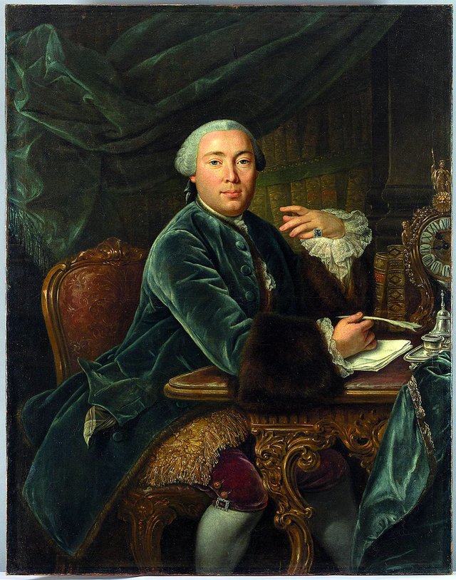 Portrait of Grigory Teplov by David Luders