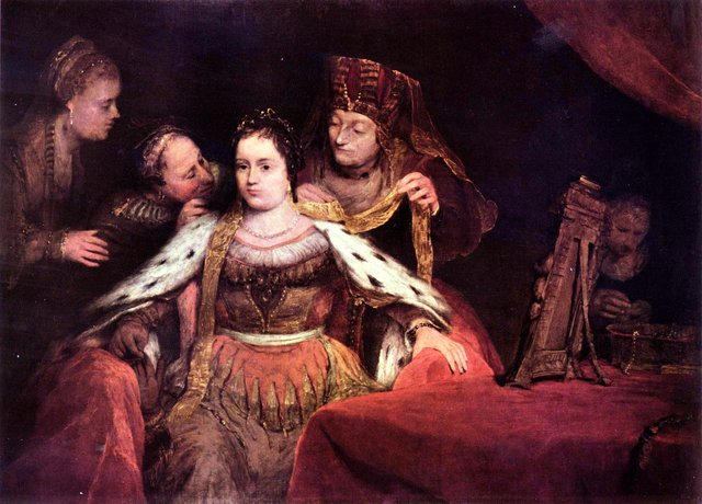 Esther's toilet by Arent de Gelder