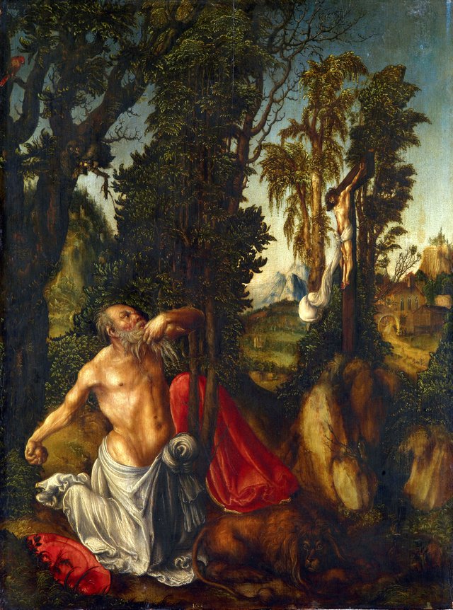 Penitent Saint Jerome by Lucas Cranach the Elder