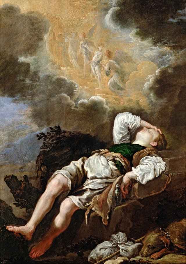 Jacob's dream of the ladder to heaven by Domenico Fetti