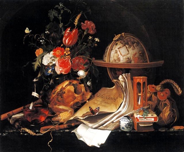 Vanitas still life by Maria van Oosterwijck