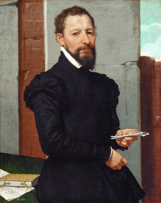 The Orator Giovan Pietro Maffeis (?) (1533-1603) by Giovanni Battista Moroni
