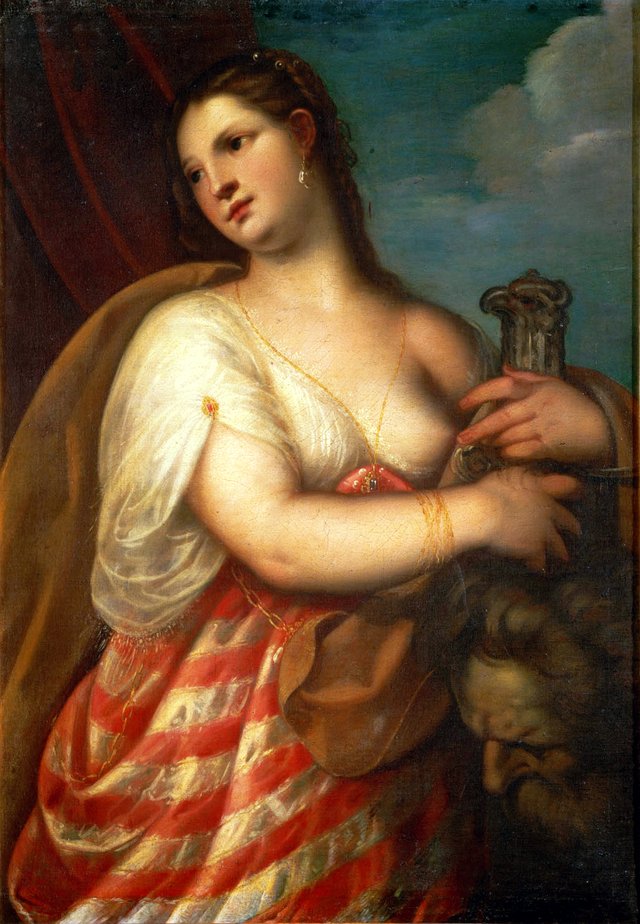 Judith with the head of Holofernes by Alessandro Varotari