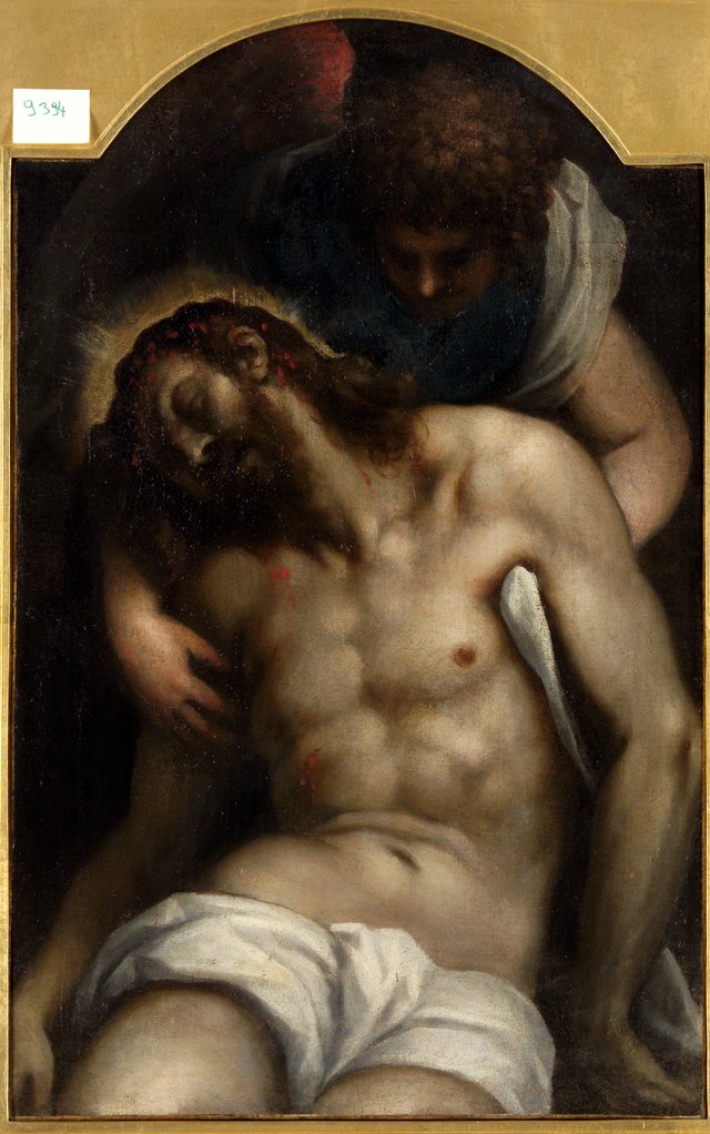 Dead Christ Supported by an Angel by Palma il Giovane