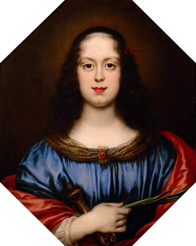 Portrait of Vittoria della Rovere (1622-1694) as St. Catherine by Carlo Dolci