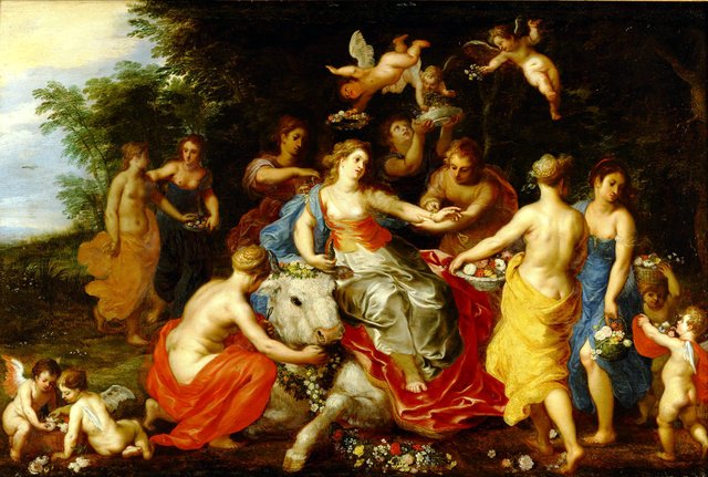 Europa riding the bull by Hendrick van Balen the Elder