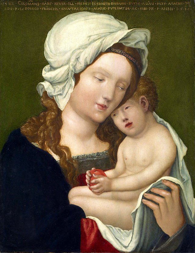 Virgin and child by Albrecht Altdorfer