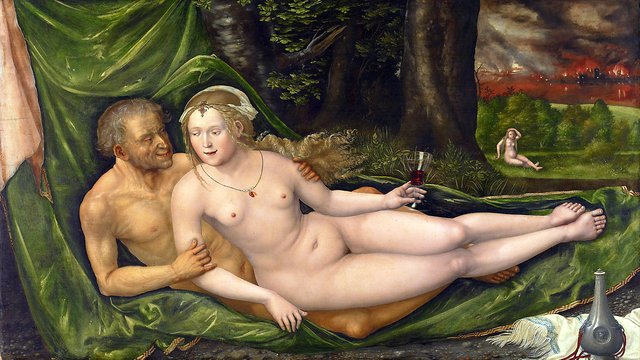 Lot and his daughters by Albrecht Altdorfer