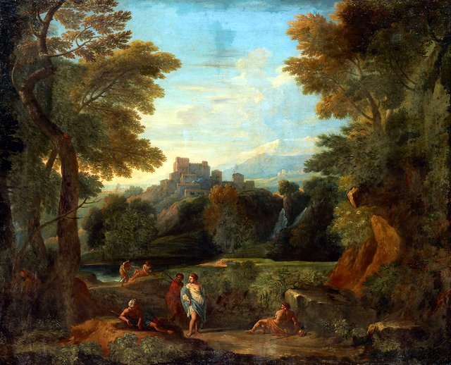 Italian Landscape by Jan Frans van Bloemen