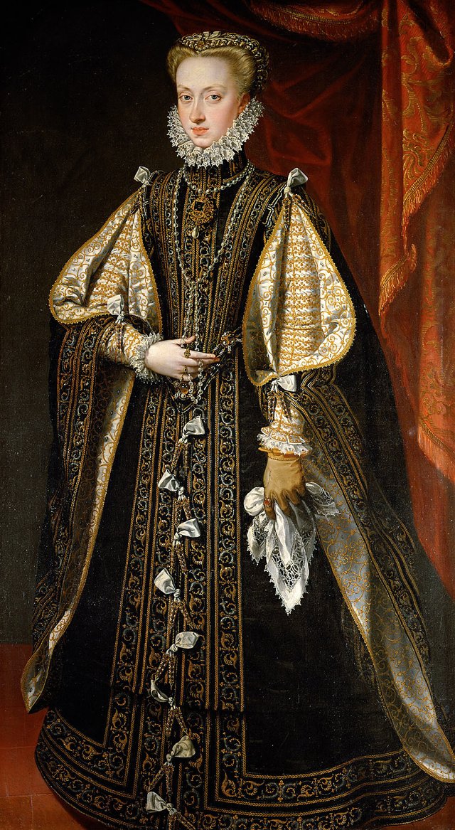 Anna of Austria, Queen of Spain (1549-1580) by Alonso Sánchez Coello