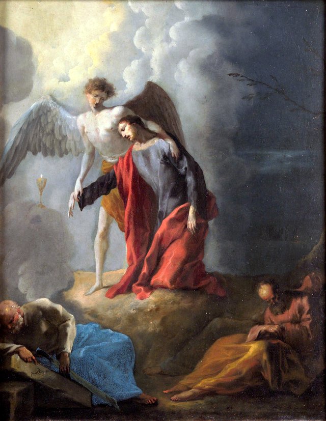 Christ on the Mount of Olives by Johann Heinrich Schönfeld