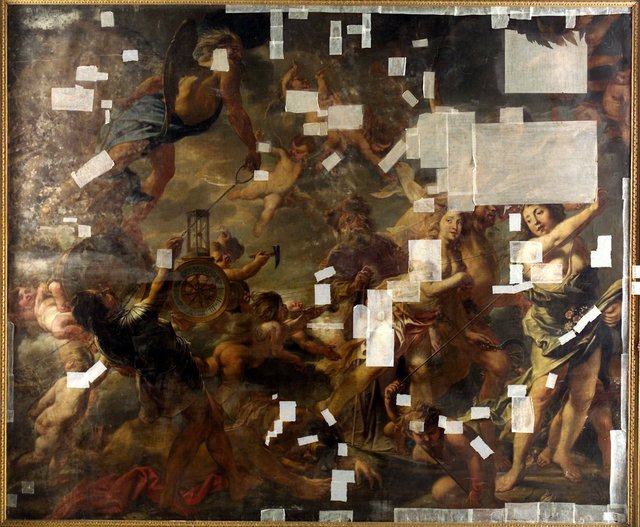 De triomf van de Tijd by Cornelis Schut