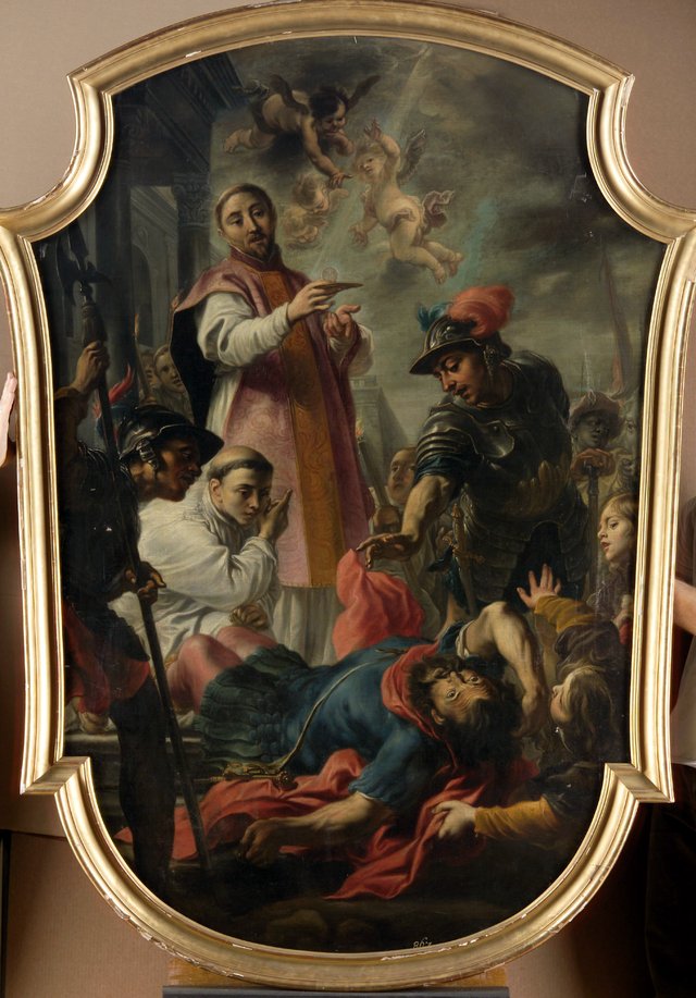 Conversion of St. William of Maleval by St. Bernard of Clairvaux by Cornelis Schut