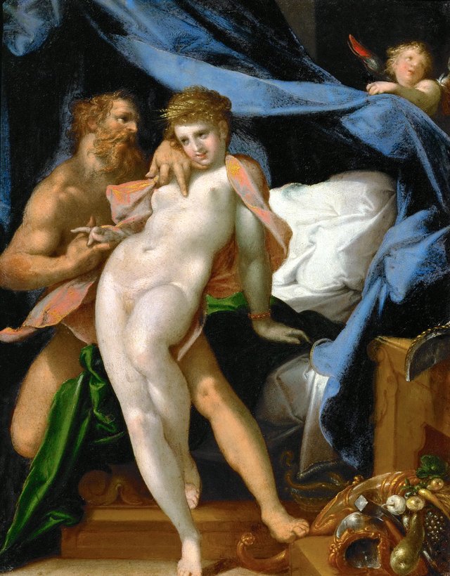 Vulcan   and  Maia by Bartholomeus Spranger
