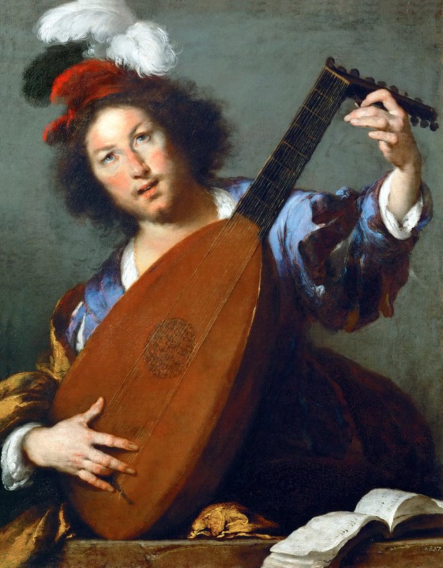 Lute Player by Bernardo Strozzi