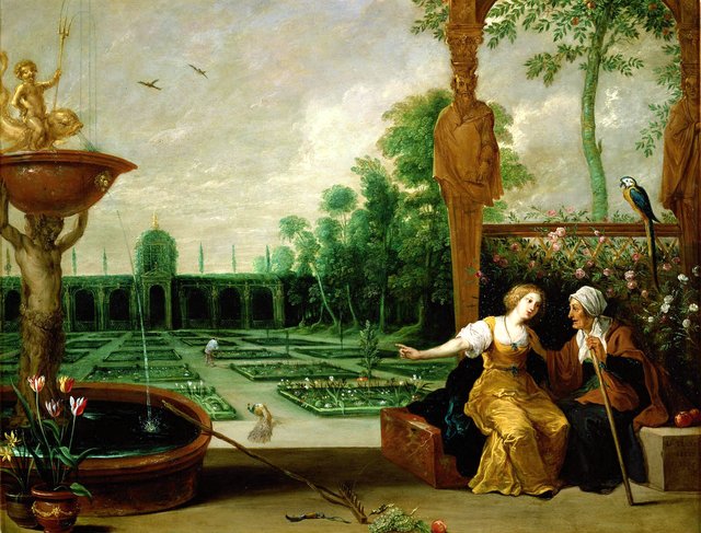 Vertumnus and Pomona by David Teniers the Elder