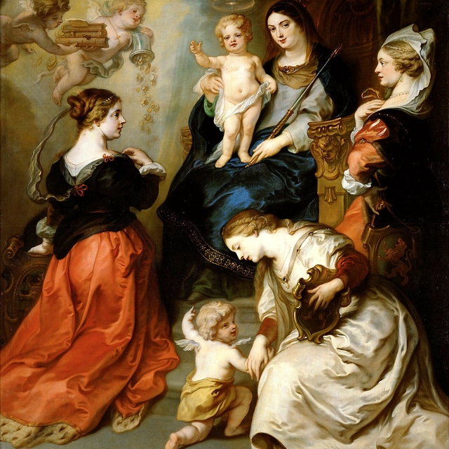 The provinces of Brabant, Hainaut and Flanders pay homage to the Virgin by Theodoor van Thulden