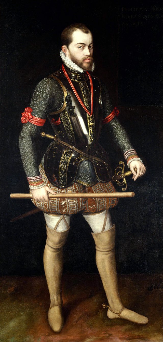 Portrait of Philip II of Habsburg (1527-1598) by Alonso Sánchez Coello