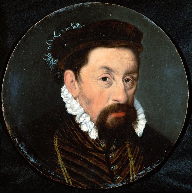 Kaiser Maximilian II. (1527-1576) als etwa Vierzigjähriger, Brustbild by Nicolas Neufchatel