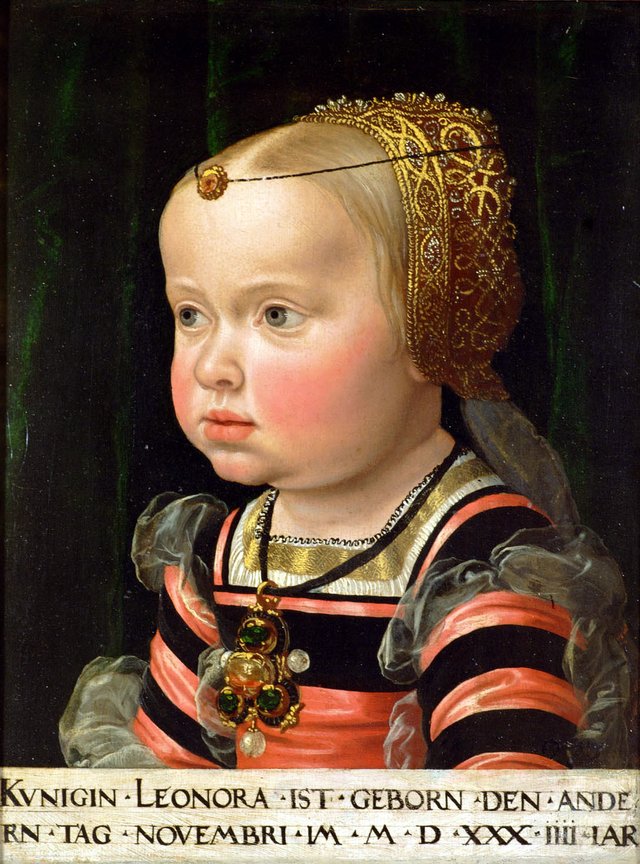 Aartshertogin Eleonora van Mantua by Jakob Seisenegger
