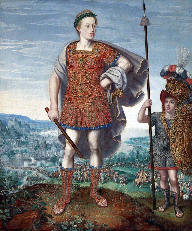 Portrait of Emperor Matthias (1557-1619) when Archduke, in the guise of P. Cornelius Scipio Major by Lucas van Valckenborch