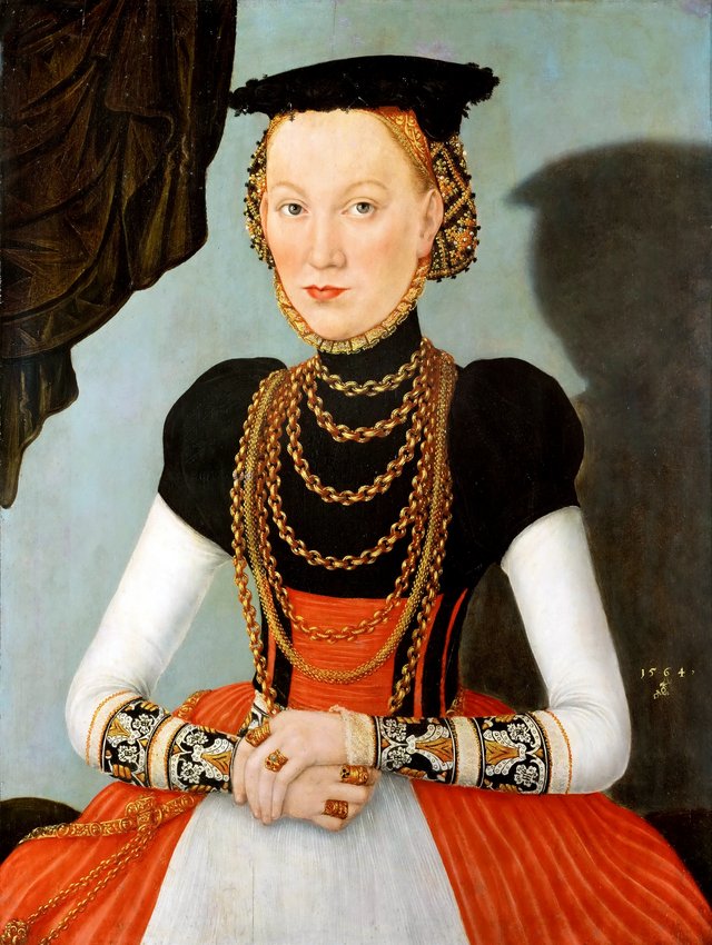 Female Portrait by Lucas Cranach the Younger