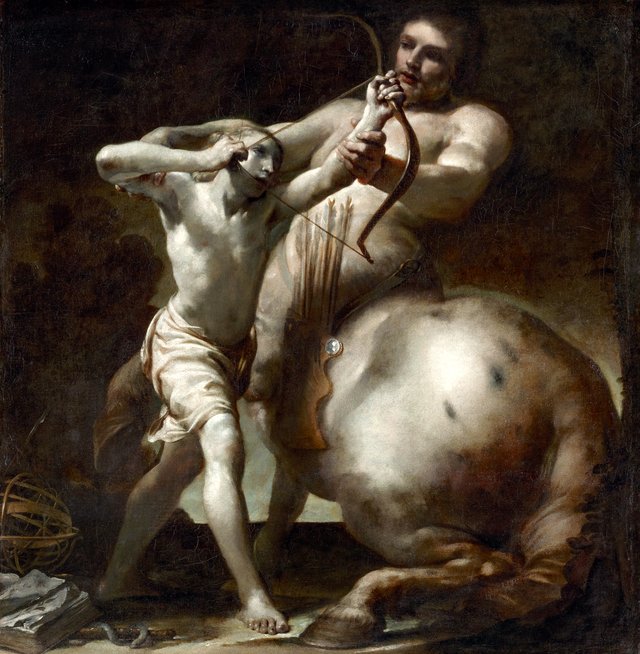 Achilles and Chiron by Giuseppe Maria Crespi