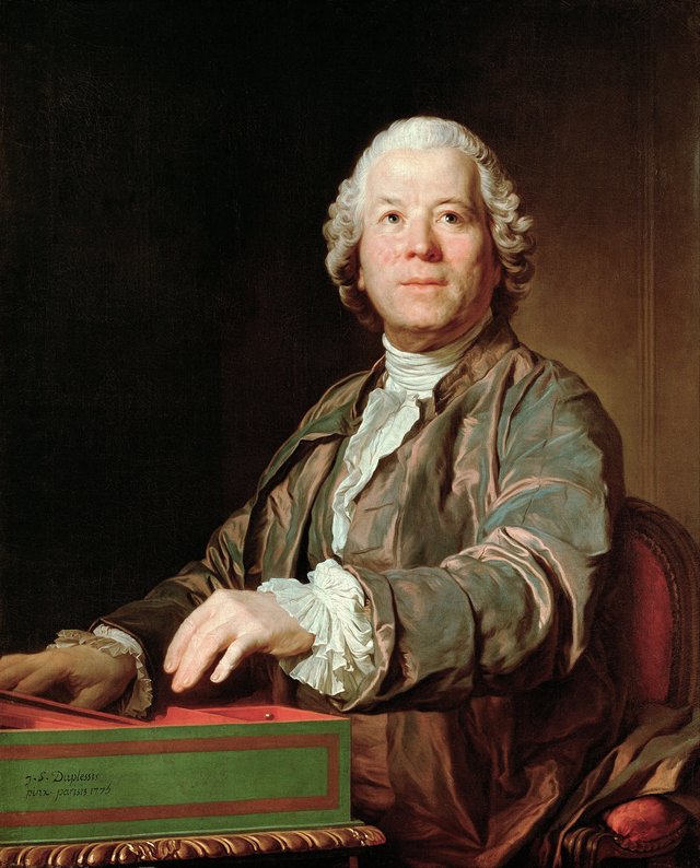 Cristoph Wilibald von Gluck at the Spinet by Joseph-Siffred Duplessis