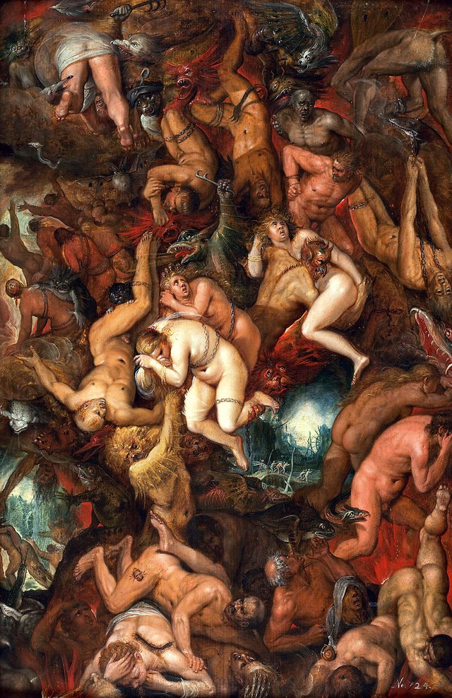 The Damned being cast into Hell by Frans Francken the Younger