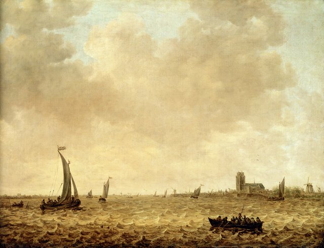 View of Dordrecht from the Oude Maas by Jan van Goyen